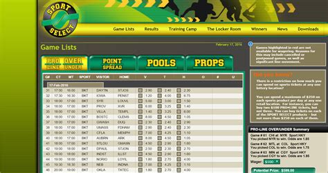 proline games list